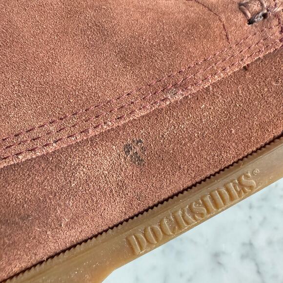 Sebago Women’s Shearling Lined Suede Moccasin Boots – Size 9 Burgundy - Picture 9 of 11